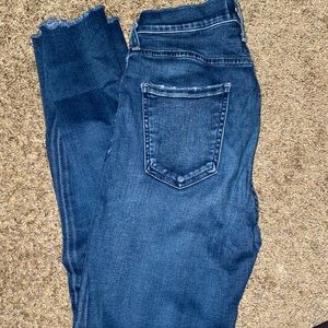 Agolde frayed ankle skinny jeans size 28